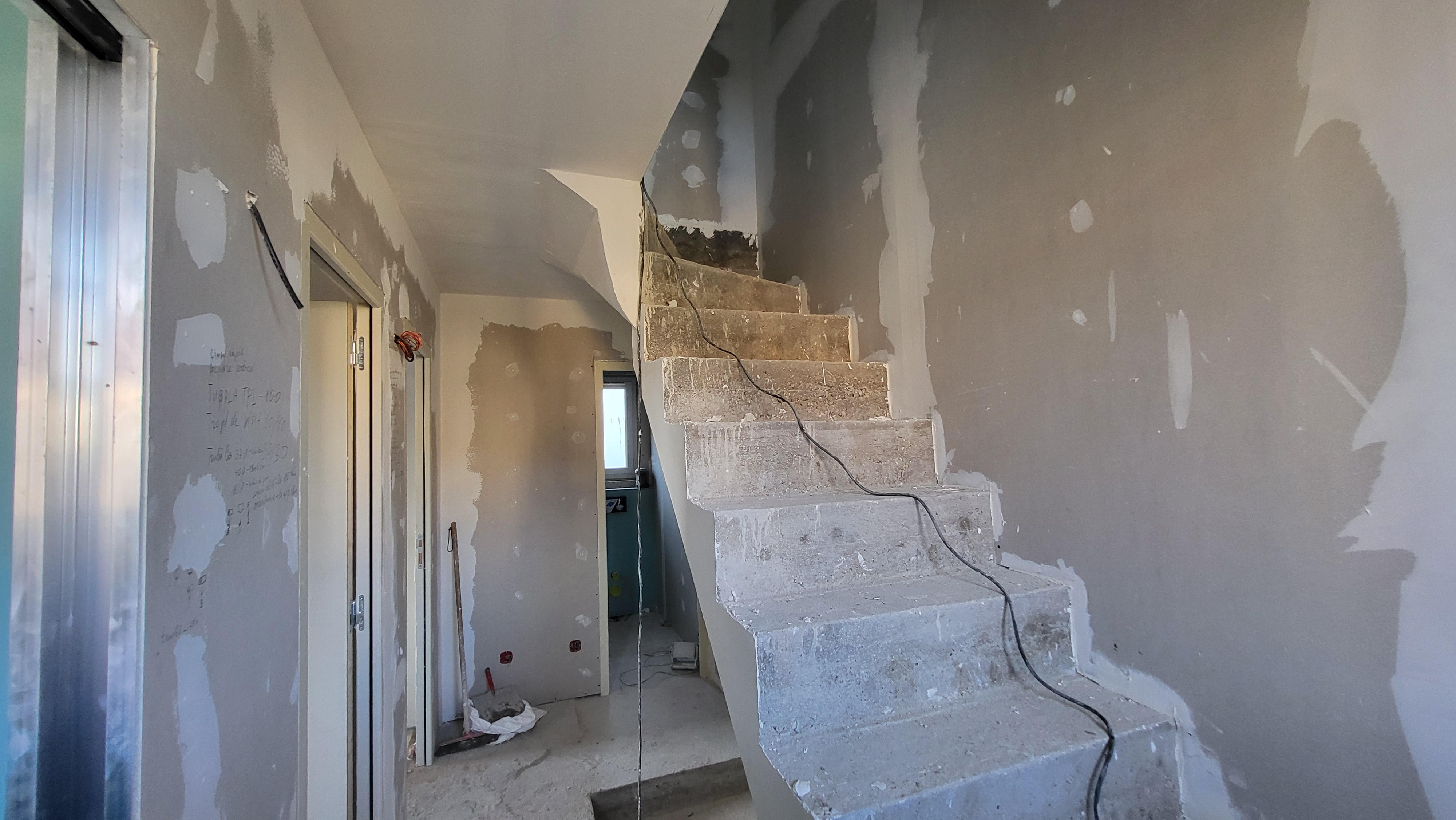 Coulage de l'escalier béton armé